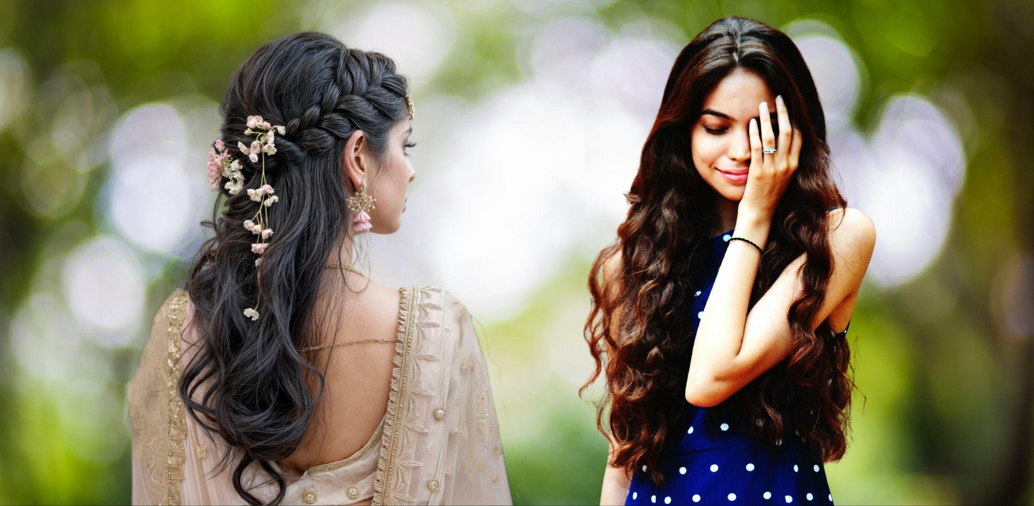 Indian Style Haircut for Ladies: Festive Hairdos Using Extensions